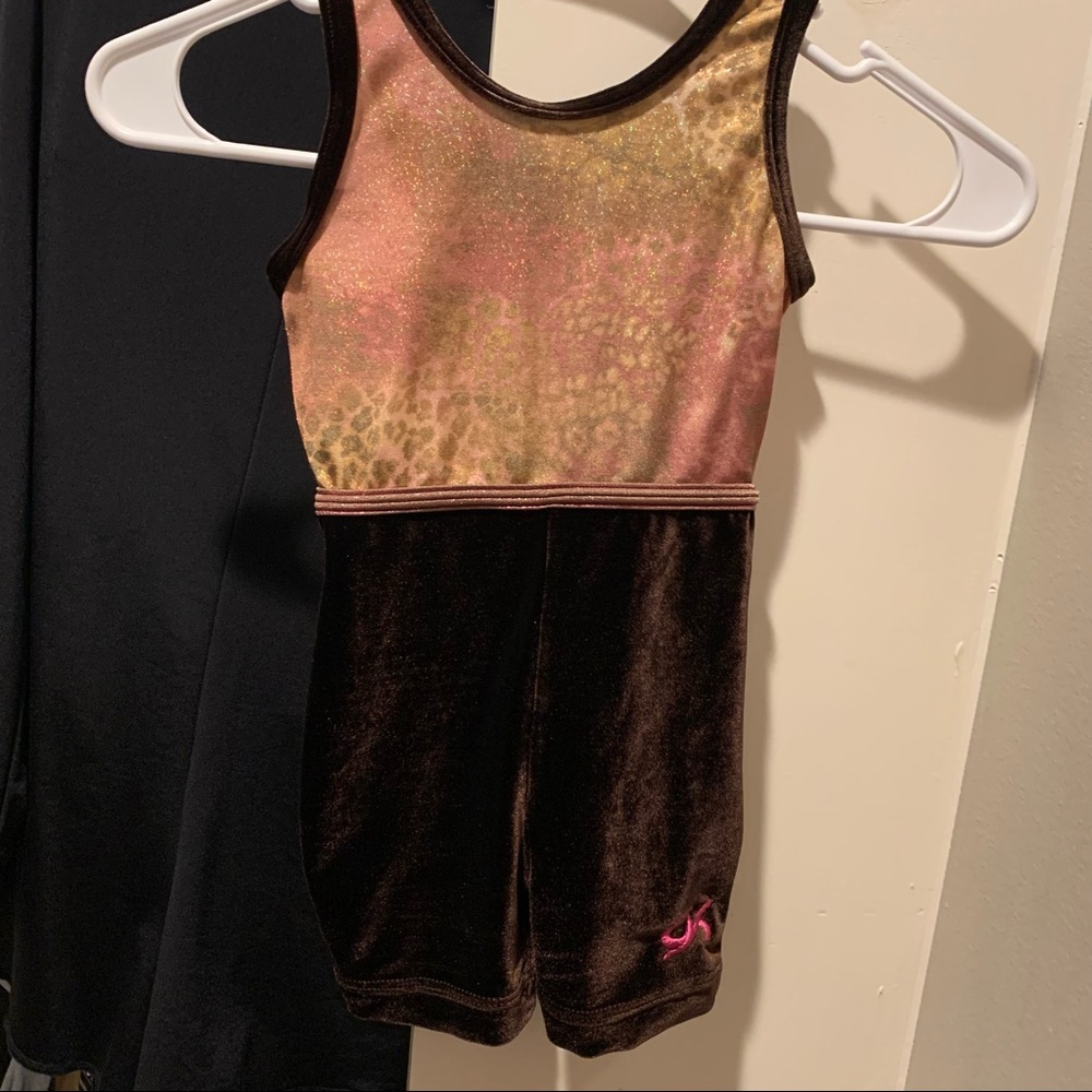 GK Elite CXS Chocolate Biketard gymnastics Leotard